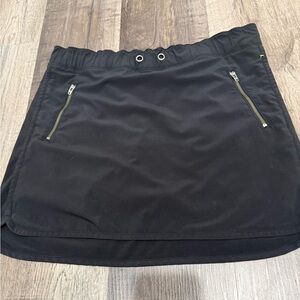 Athleta Charcoal Skirt with Zipper Details